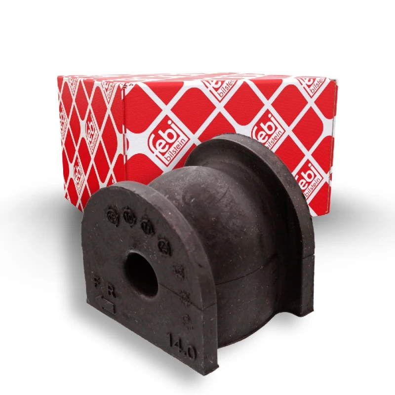 Image of FEBI BILSTEIN 41999 Stabilizer Bushes Rear Axle, Rubber Rubber Anti-roll Bar Bush Kit (1334)