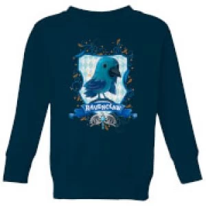 Image of Harry Potter Kids Ravenclaw Crest Kids Sweatshirt - Navy - 11-12 Years