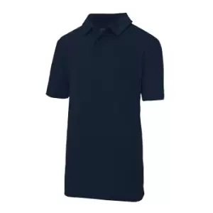 image of AWDis Just Cool Kids Unisex Sports Polo Plain Shirt (3-4 Years) (French Navy)