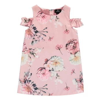 Image of Firetrap Cold Shoulder Dress Infant Girls - Pink Floral