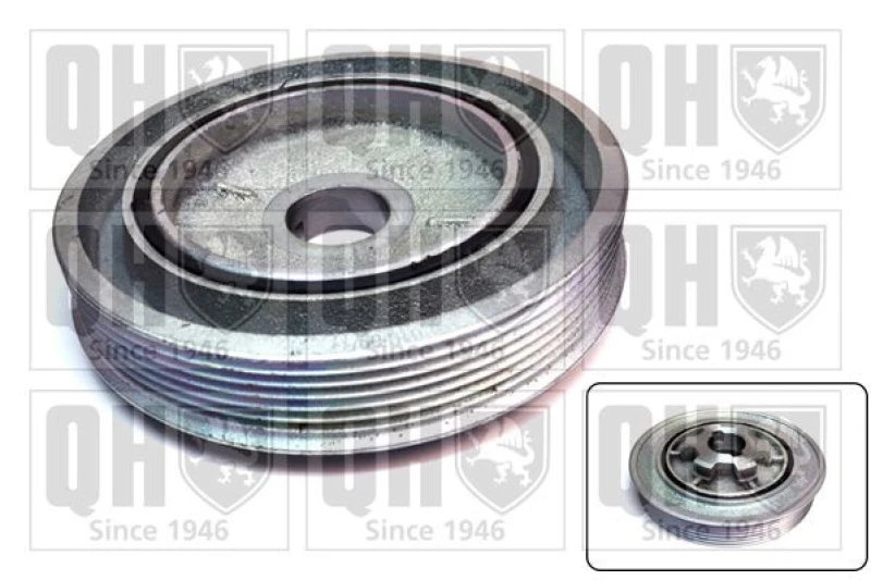 Image of QUINTON HAZELL Crankshaft pulley QUINTON HAZELL QCD86