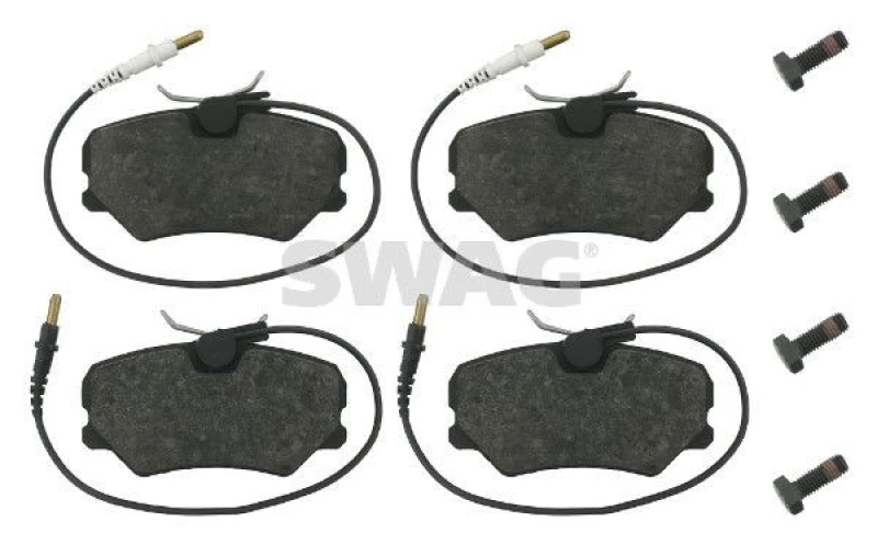 Image of Brake pad set SWAG 62 91 6258