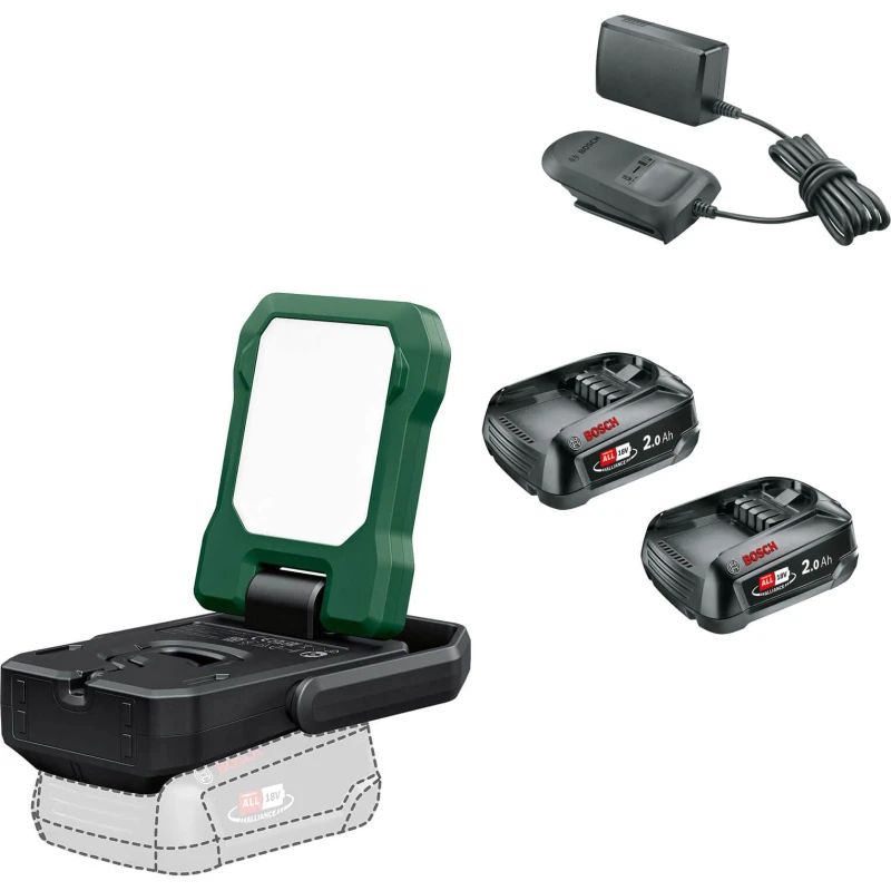 Image of Bosch EASYSPOTLIGHT 18V-400 P4A 18v Cordless LED Work Light EASYSPOTLIGHT 18V-400 Batteries: 2 x 2ah Li-ion