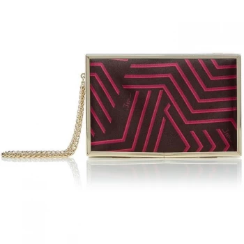 Image of ISSA Meghan cigar box clutch - Multi-Coloured