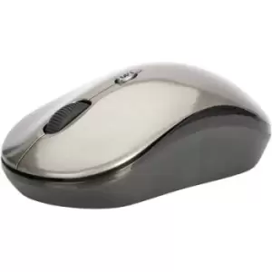 image of ednet 81166 Wireless mouse Radio Optical Anthracite, Black 3 Buttons 1600 dpi Ergonomic