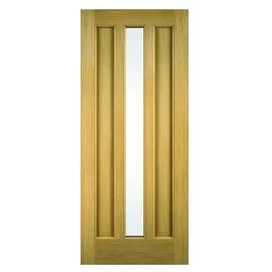 Image of Wickes York External Oak Veneer Door Glazed 2032 x 813mm