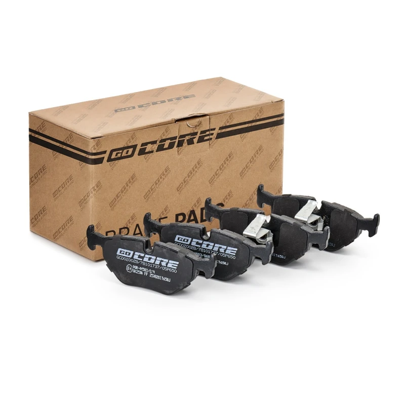 Image of goCORE GCD020028 Brake pad set Rear Axle, excl. wear warning contact, with piston clip Brake Pad Set,disc brake (402)