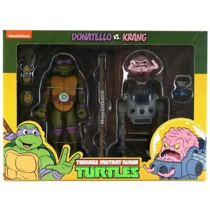 image of Donatello V Krang In Bubble Walker (Teenage Mutant Ninja Turtles Cartoon) Neca Action Figure 2-Pack