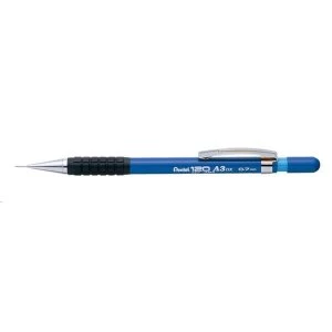 image of Pentel 120 A3 A317 C 0.7mm Automatic Pencil Barrel Blue with Rubber Grip and 2 x HB Refill Leads Pack of 12