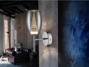 Image of Nebula Integrated LED Crystal Wall Lamp Chrome