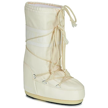 image of Moon Boot MOON BOOT ICON NYLON womens Snow boots in White - Sizes 6 / 7,3 / 5