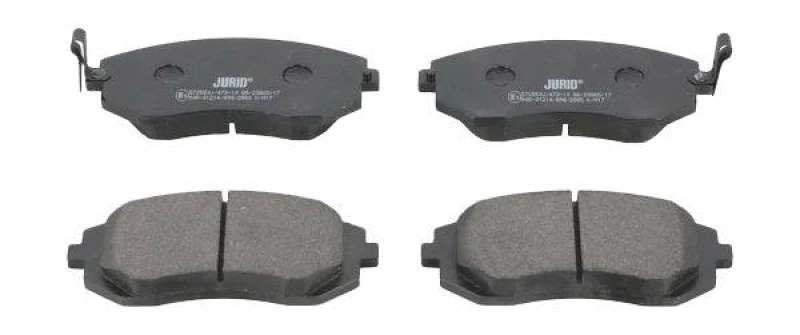 Image of JURID 572550J Brake pad set with acoustic wear warning Brake Pad Set,disc brake (402)