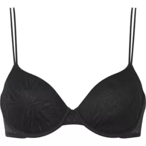 Image of Calvin Klein Marquisette Lightly Lined Demi Bra - Black