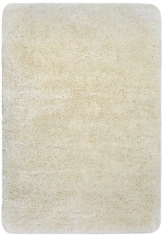 Image of THE RUGS Soft Washable Collection Plain Design Shaggy Rug in Ivory SA-01 Size: 140cm x 200cm Ivory Unisex 140cm x 200 cm