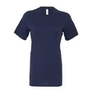 Bella + Canvas Womens/Ladies Relaxed Jersey T-Shirt (XL) (Navy)