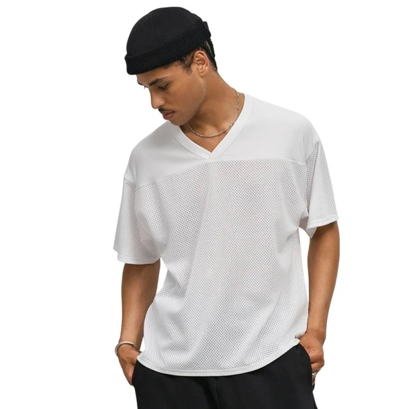 Image of SOL'S Mens Nino V Neck T-Shirt in White Size: Large White Male L