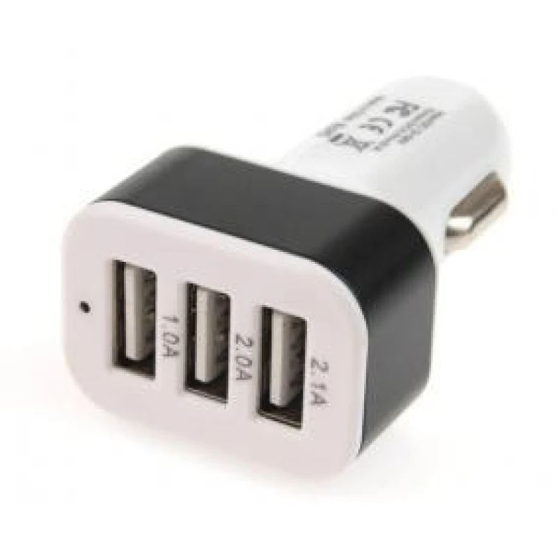 Image of AMiO 01027 Car mobile phone charger black, Number of inlets/outlets: 3 USB Car mobile phone charger (100026)