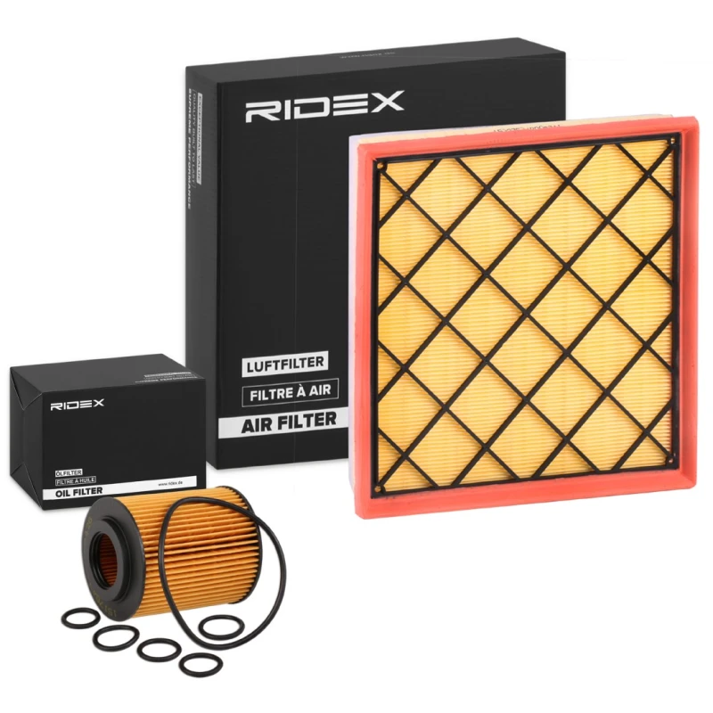 Image of RIDEX 4055F34706 Filter Set with gaskets/seals, with integrated grille Filter Set (4055)