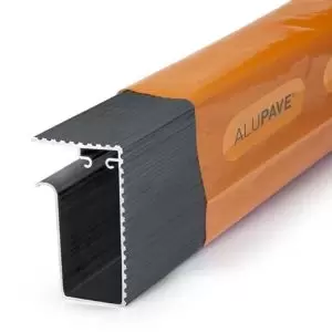 Image of Alupave Grey Flat Roof & Decking Side Trim (L)2M