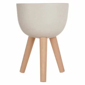 Image of Interiors by PH Small Textured Planter, White