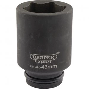 Image of Draper Expert 3/4" Drive Deep Hexagon Impact Socket Metric 3/4" 43mm
