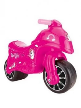 image of Dolu Pink Unicorn My First Moto Ride On