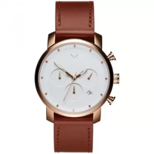 MVMT Rose Gold Natural Tan Chrono 40 Watch