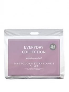 image of Everyday Collection Soft Touch and Extra Bounce 15 Tog Duvet