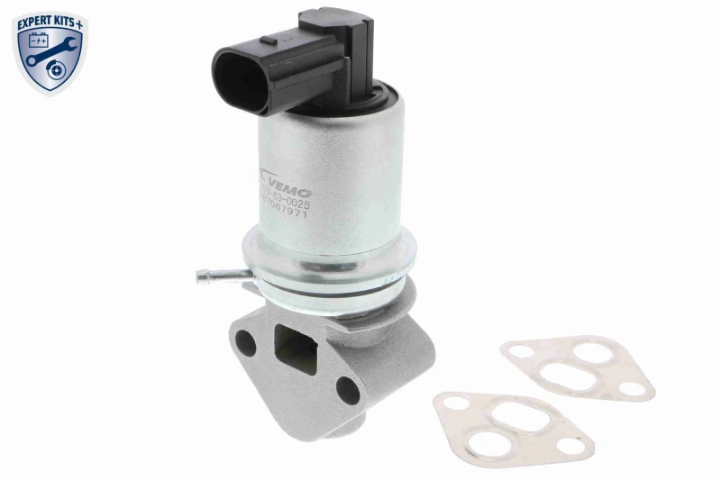 Image of VEMO V10-63-0025 EGR valve Solenoid Valve, Control Unit/Software must be trained/updated, Electric, with gasket/seal, EXPERT KITS + EGR Valve (1145)