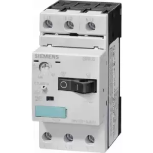Image of Siemens 3RV1011-1KA10 Circuit breaker 3 makers Adjustment range (amperage): 9 - 12 A Switching voltage (max.): 690 V AC (W x H x D) 45 x 90 x 81 mm