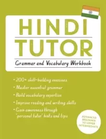 Image of Hindi Tutor: Grammar and Vocabulary Workbook (Learn Hindi with Teach Yourself) : Advanced beginner to upper intermediate course
