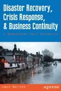 Image of disaster recovery crisis response and business continuity a management desk