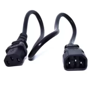 image of Zebra CS-CAB-IEC power cable Black 0.5 m C13 coupler C14 coupler