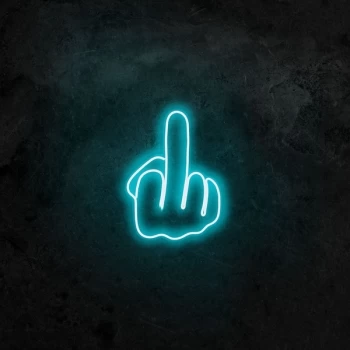 Image of Middle Finger - Blue Blue Wall Lamp