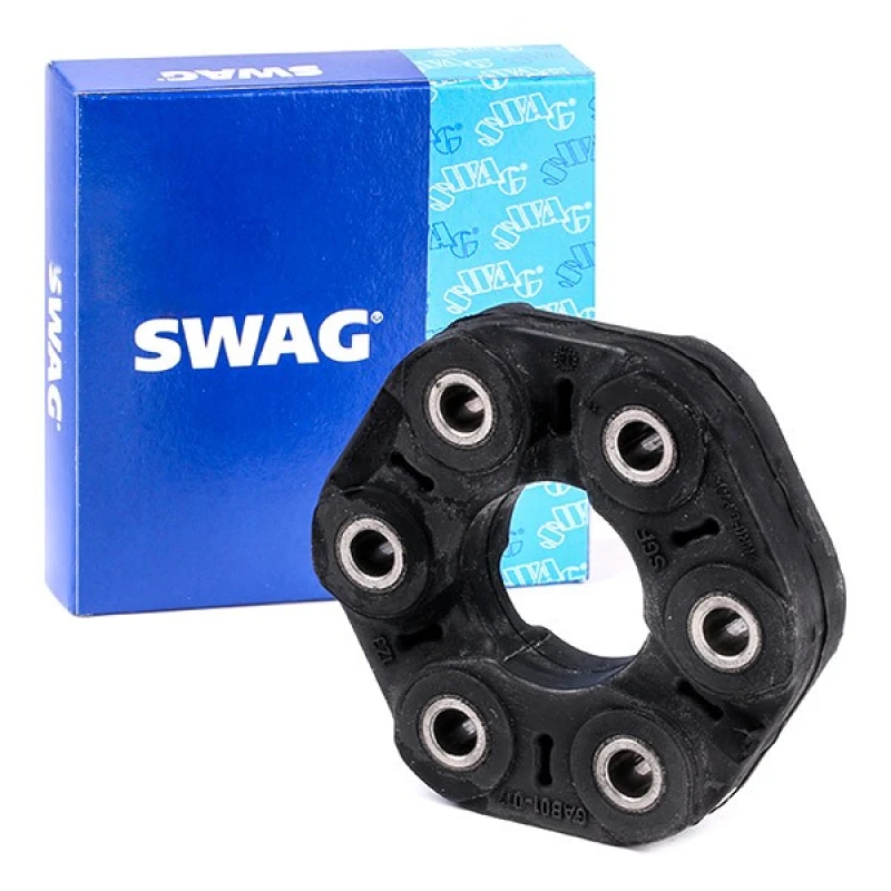 Image of SWAG 20 86 0007 Drive Shaft Coupler Ø: 132mm, Bolt Hole Circle Ø: 96mm Elastomer Joint,propeller shaft (1427)