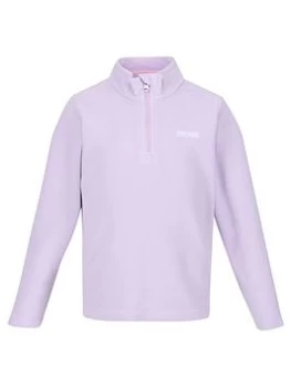 Image of Boys, Regatta Kids Hot Shot Ii Half Zip Fleece - Lilac Size 14 Years