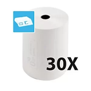 Image of Exacompta Receipt Rolls 1Ply Thermal, 55g, 80x60, 3 Sets of 10 Rolls