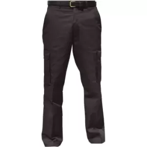 Image of Warrior Mens Cargo Workwear Trousers (46/R) (Black) - Black