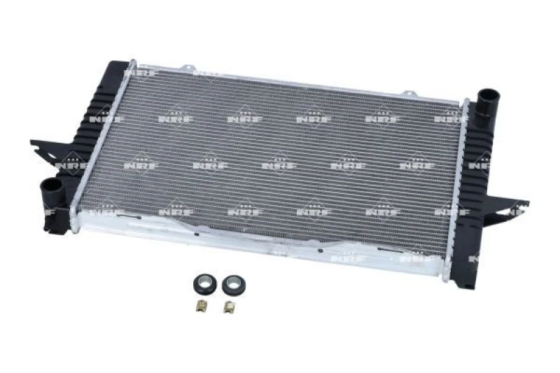 Image of NRF 58342 Engine radiator Brazed cooling fins, Aluminium, with mounting parts Aluminium Radiator,engine cooling (470)
