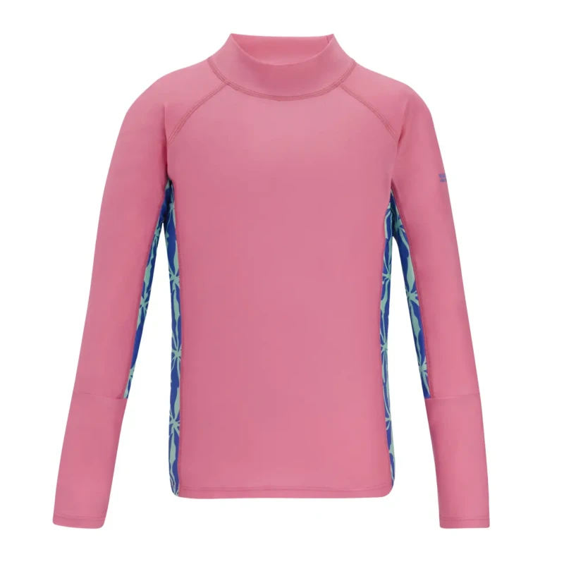 Image of Regatta Children's long-sleeved swim t-shirt Regatta Hoku II Rose Unisex 3/4 ans