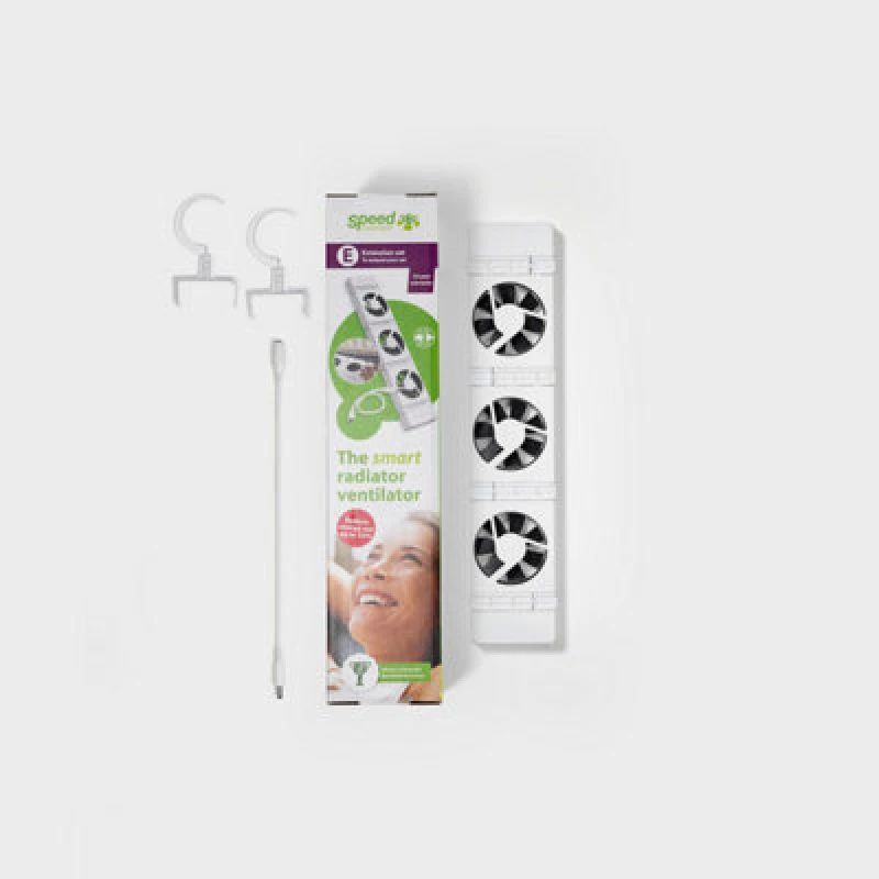 Image of SPEEDCOMFORT Radiator Fan Extension Set & Mountings Hooks, White 652217753790