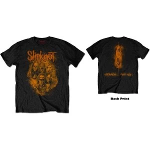 Image of Slipknot - WANYK Orange Unisex Large T-Shirt - Black