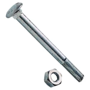 image of Wickes Carriage Bolt Nut and Washer M10x100mm Pack 6