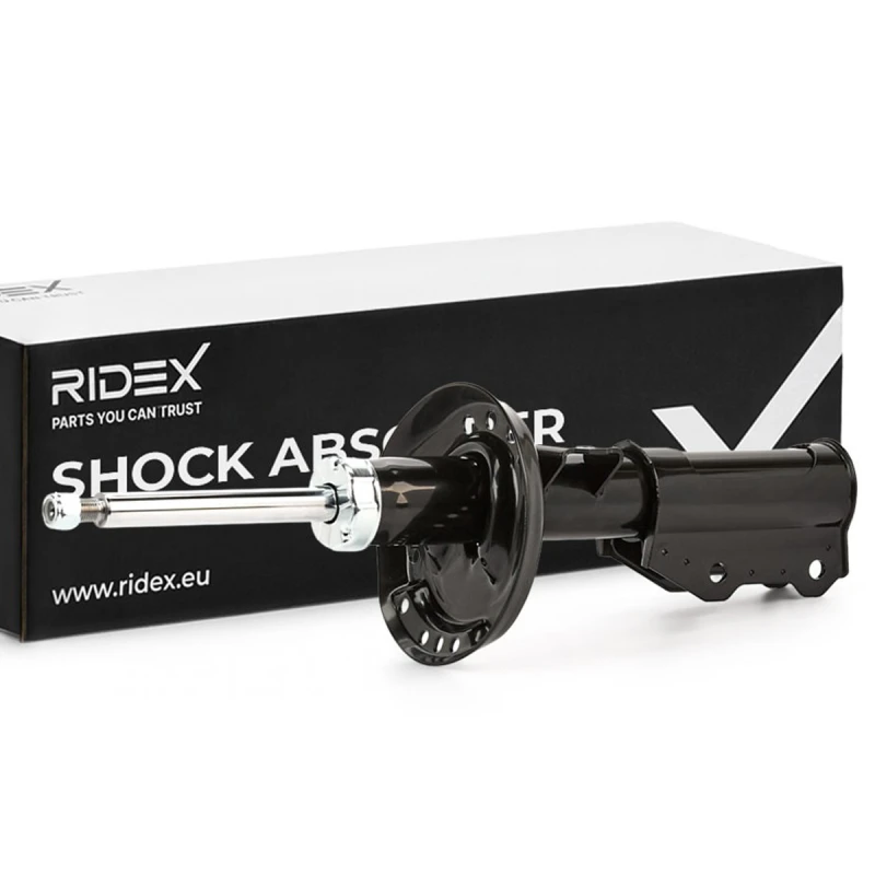 Image of RIDEX 854S0823 Shock absorber Front Axle Left, Gas Pressure, Twin-Tube, Suspension Strut, Top pin Shock Absorber (854)