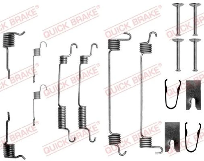 Image of QUICK BRAKE Brake shoe fitting kit QUICK BRAKE 105-0764