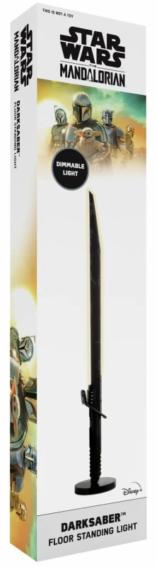 Image of Menkind Star Wars Mandalorian 48" Floor Standing Lightsaber in Black Unisex