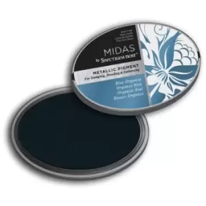 image of Spectrum Noir Ink Pad Midas Metallic Pigment Blue Organza