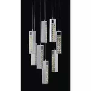 Image of Italux Lauri Modern 14 Light Integrated LED Pendant Ceiling Light,