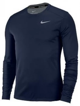 image of Nike Pacer Crew Top - Grey/Silver