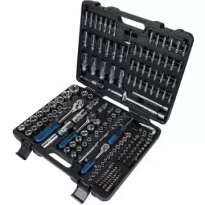 image of KS Tools CHROMEplus 195 Piece Ratchet Spanner. Socket&Bit Set 918.0795